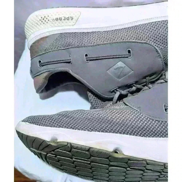 Sperry STS15526 7 Seas Gray 3-EYE Lace-Up Mesh Shoes Men's Size 11.5 M - Picture 8 of 12